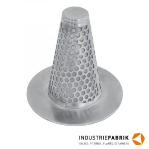 Conical strainer type H (start-up strainer) in conical shape for flange mounting DN10 to DN350 mesh size Conical strainer with large filter surface for particle filtration mounted between standard flanges, conical shape for larger filter surface with low pressure loss Mounting between DIN EN 1092-1 / ANSI B16.5 flanges - external upstream side manufactured according to DIN 2626, different nominal widths (DN) and nominal pressures (PN) in stock - buy in online store, direct manufacturer and distributor